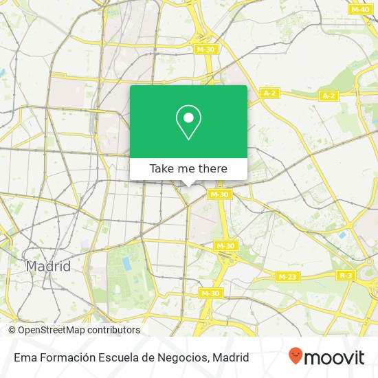 Ema Formación Escuela de Negocios map