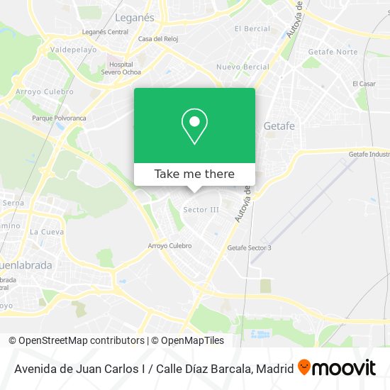 mapa Avenida de Juan Carlos I / Calle Díaz Barcala
