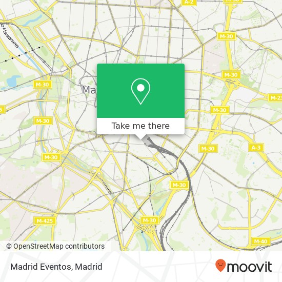 Madrid Eventos map