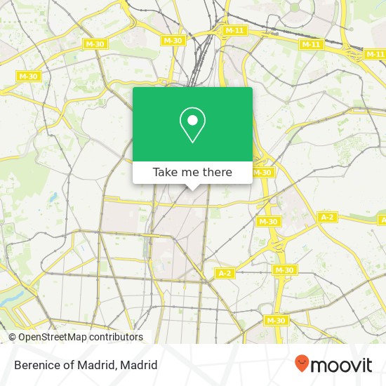 Berenice of Madrid map