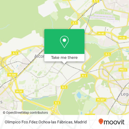 Olímpico Fco.Fdez.Ochoa-las Fábricas map