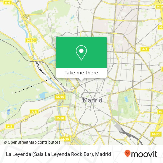 mapa La Leyenda (Sala La Leyenda Rock Bar)