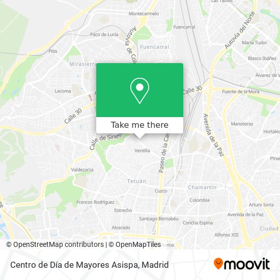 Centro de Día de Mayores Asispa map