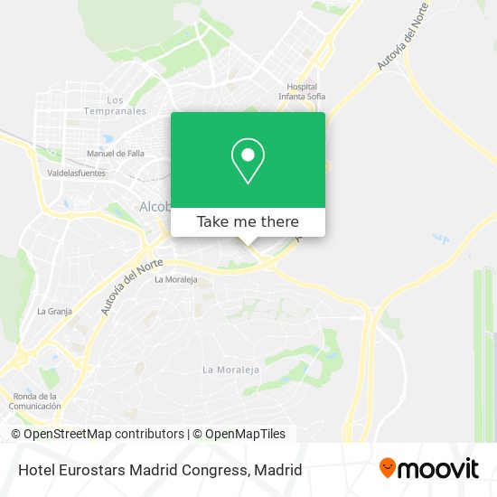 Hotel Eurostars Madrid Congress map