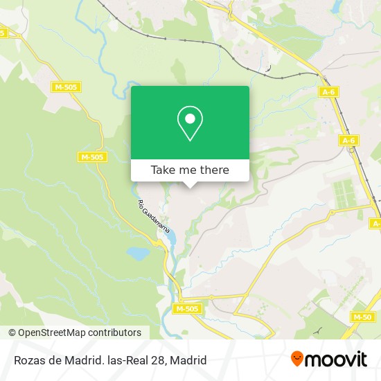 Rozas de Madrid. las-Real 28 map