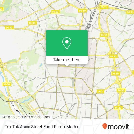 Tuk Tuk Asian Street Food Peron map