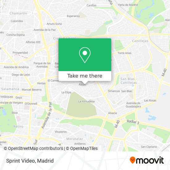 Sprint Video map