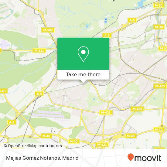 Mejias Gomez Notarios map