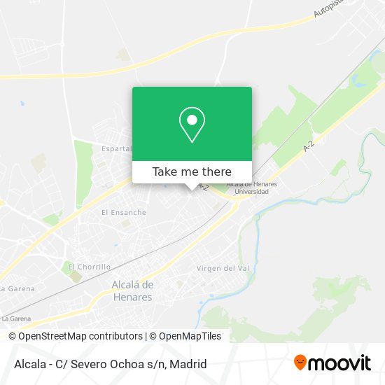 mapa Alcala - C/ Severo Ochoa s/n