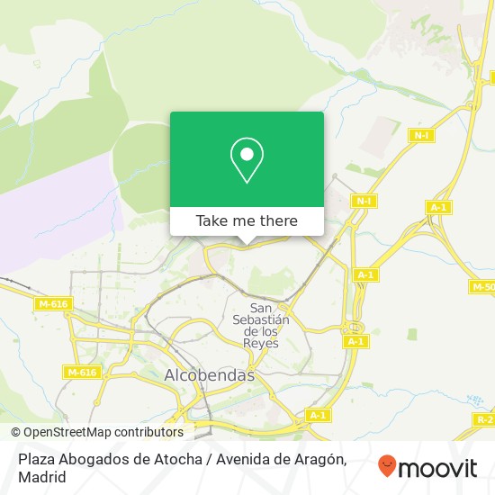 Plaza Abogados de Atocha / Avenida de Aragón map