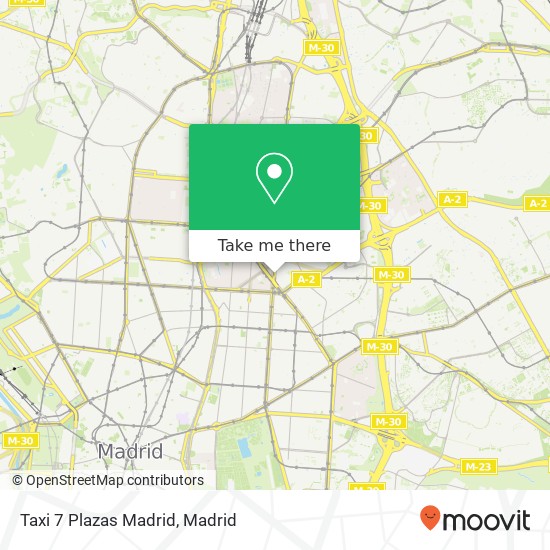Taxi 7 Plazas Madrid map