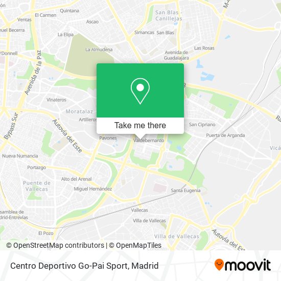 mapa Centro Deportivo Go-Pai Sport