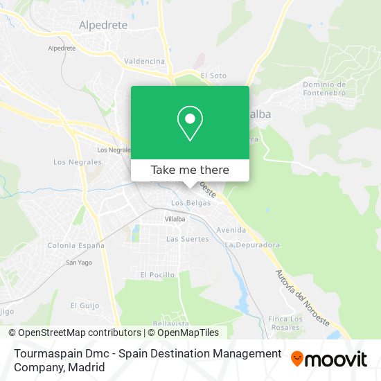 mapa Tourmaspain Dmc - Spain Destination Management Company