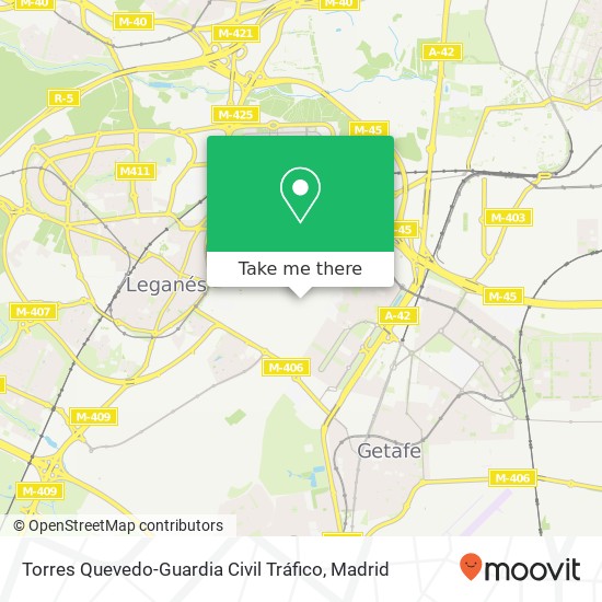 Torres Quevedo-Guardia Civil Tráfico map