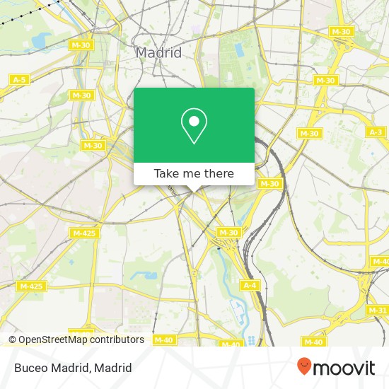 Buceo Madrid map