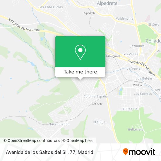 Avenida de los Saltos del Sil, 77 map