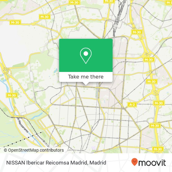 mapa NISSAN Ibericar Reicomsa Madrid