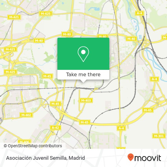 mapa Asociación Juvenil Semilla