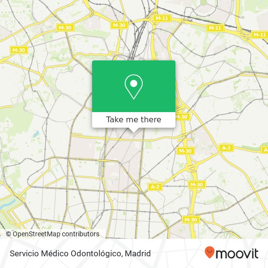 Servicio Médico Odontológico map