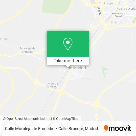 Calle Moraleja de Enmedio / Calle Brunete map