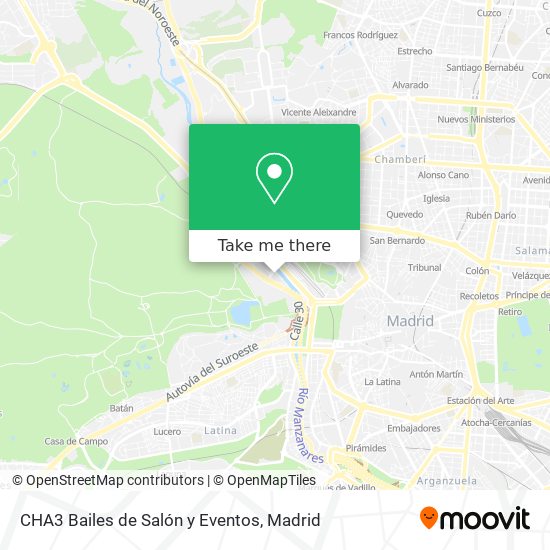 CHA3 Bailes de Salón y Eventos map