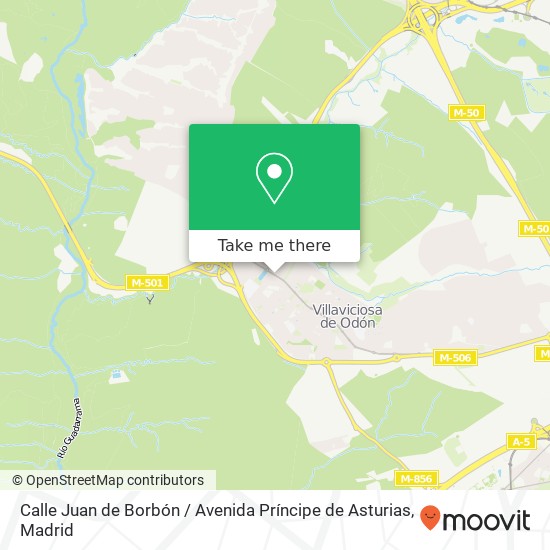 mapa Calle Juan de Borbón / Avenida Príncipe de Asturias