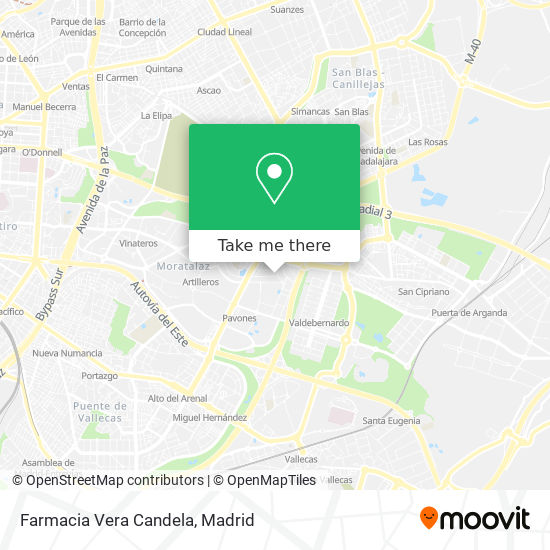 Farmacia Vera Candela map