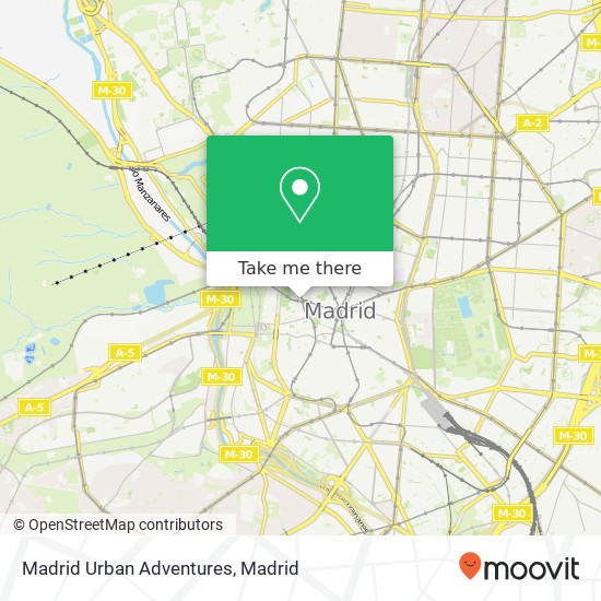 Madrid Urban Adventures map
