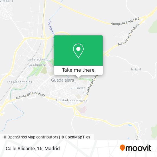 mapa Calle Alicante, 16