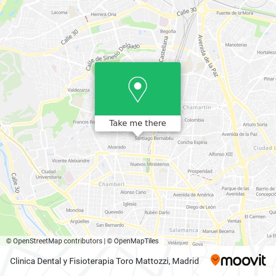 Clinica Dental y Fisioterapia Toro Mattozzi map