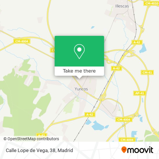 mapa Calle Lope de Vega, 38