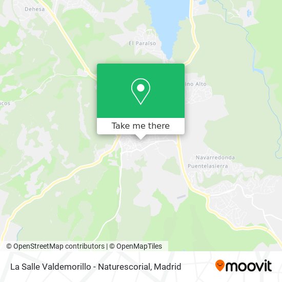 mapa La Salle Valdemorillo - Naturescorial