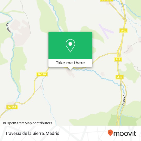 mapa Travesía de la Sierra