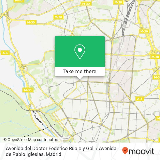Avenida del Doctor Federico Rubio y Gali / Avenida de Pablo Iglesias map