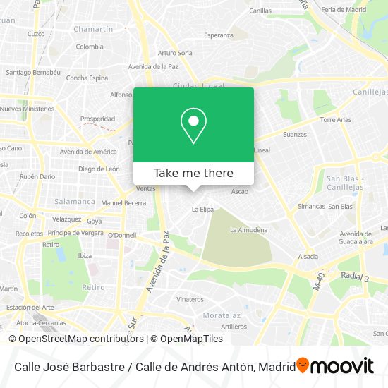 Calle José Barbastre / Calle de Andrés Antón map