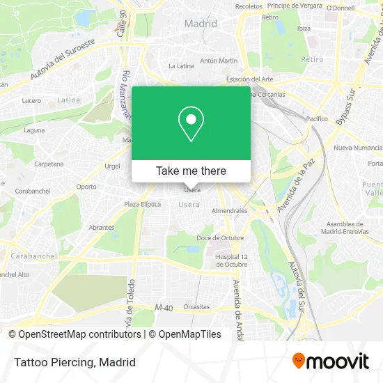 Tattoo Piercing map