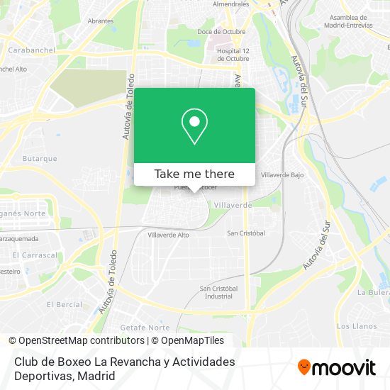 mapa Club de Boxeo La Revancha y Actividades Deportivas