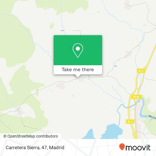 mapa Carretera Sierra, 47