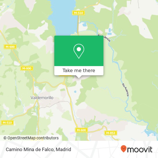 Camino Mina de Falco map