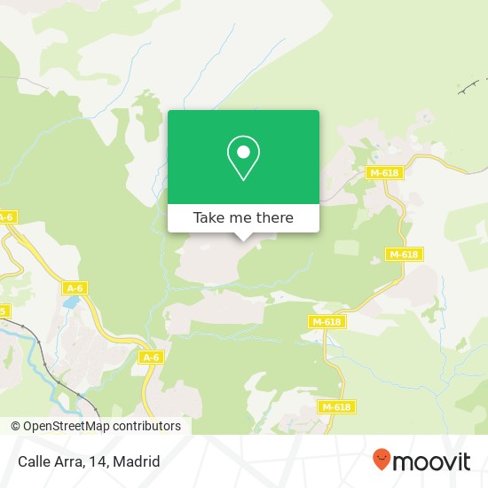 mapa Calle Arra, 14