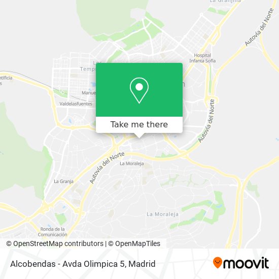 Alcobendas - Avda Olimpica 5 map