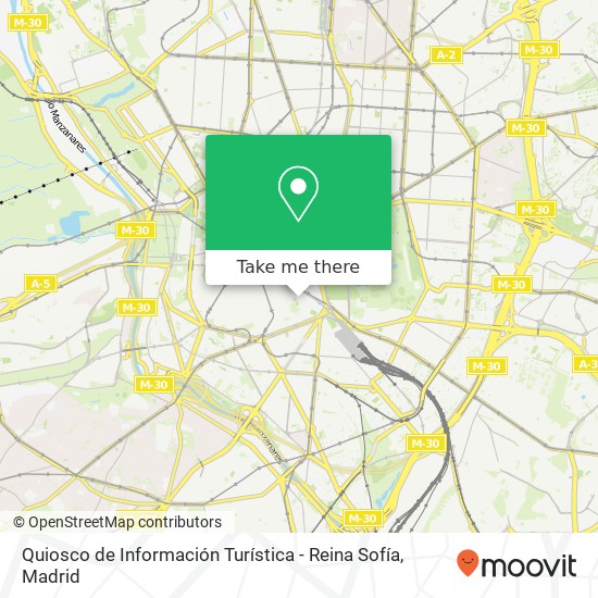 mapa Quiosco de Información Turística - Reina Sofía