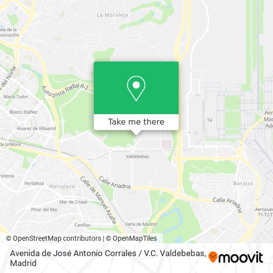 Avenida de José Antonio Corrales / V.C. Valdebebas map