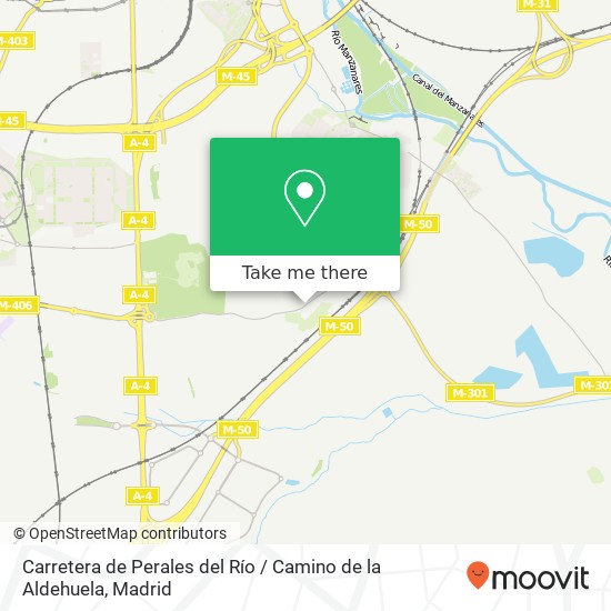 Carretera de Perales del Río / Camino de la Aldehuela map