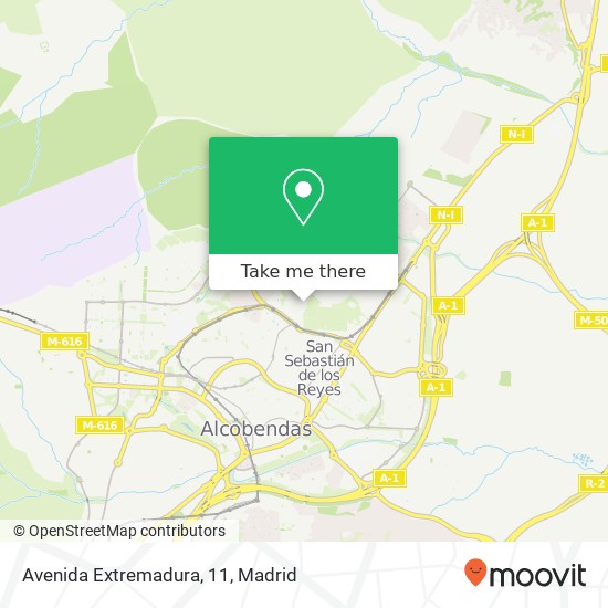 Avenida Extremadura, 11 map