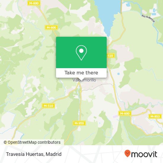 Travesía Huertas map