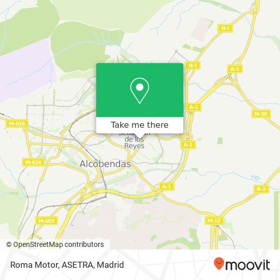 Roma Motor, ASETRA map