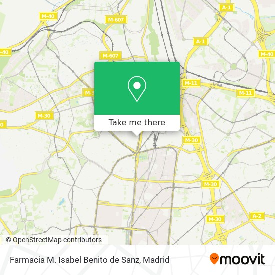 Farmacia M. Isabel Benito de Sanz map