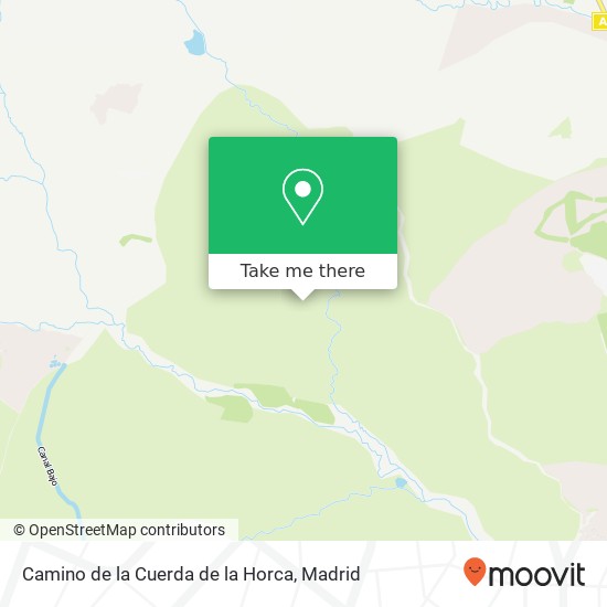 mapa Camino de la Cuerda de la Horca