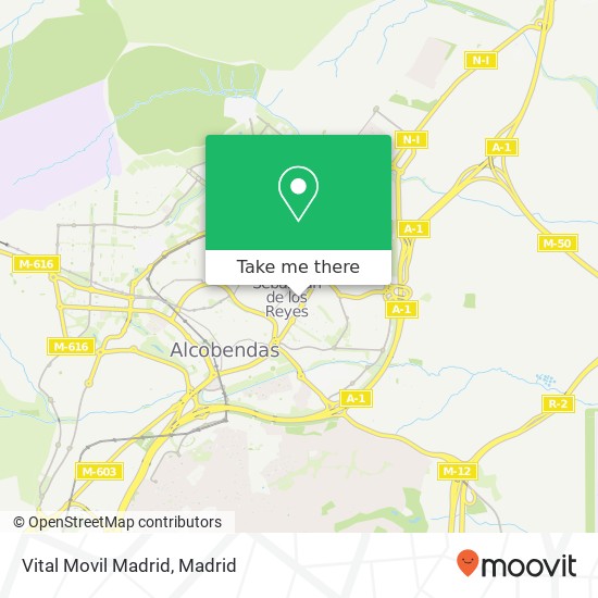 Vital Movil Madrid map